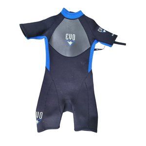 EVO 2mm shorty Wetsuit Black Blue XL see measurements